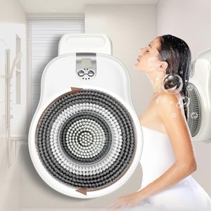 Electric Shower Brush for Body, Wall-Mounted Back Scrubber for Shower