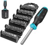 DURATECH 60 in 1 Multi-Function Screwdriver Sets, Magnetic Screwdriver Sets with Phillips, Slotted, Square and Torx, Storage Case Design, Suitable for Machine Maintenance and DIY Repair