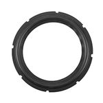 10inch Perforated Rubber Speaker Edge, Subwoofer Surround Rings Replacement Parts for Speaker Repair or DIY (Black)(1Pcs)