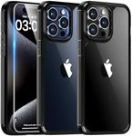 TAURI 3 in 1 Black Case for iPhone 
