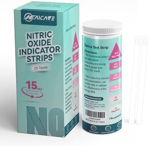 HealCare Nitric Oxide Indicator Strips-25 Strips, Rapid Results Saliva Nitric Oxide Testing Strip, Cardiovascular Health Measuring The Quantity of Nitric Oxide Get Results in Just 15 Seconds