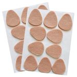 20 pcs Felt Metatarsal Pads for Women and Men, Adhesive Forefoot Pads Forefoot Cushion Pads, Ball of Foot Cushion Foot Pads for Forefoot and Sole Support, Metatarsalgia Mortons Neuroma