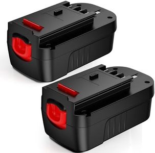 2Pack 5.0Ah Ni-Mh Replacement Battery for Black and Decker 18V Battery HPB18 HPB18-OPE Compatible with 18 Volt Black&Decker Battery Cordless Power Tool