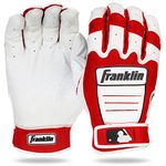 Franklin Sports MLB CFX Pro Baseball Batting Gloves - Red/Pearl - Adult Small