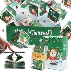 Christmas Surprise Gift Box Explosion for Money, Folding Pop-Up Gift Boxes
