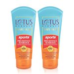 Lotus Herbals Safe Sun Sports Pro-Defence Sunblock | SPF 100 | PA+++ | Preservative Free |Anti-Pollution |Highest UV protection| 80g (Pack Of 2)