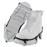 Yaktrax Traction Chains for Walking on Ice and Snow (1 Pair), Large, Black