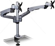 Mount-It! Expandable Two Monitor Computer Desk Mount Spring Arm Quick Release (MI-45116)