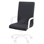 PiccoCasa Office Chair Covers Stretchable - Washable & Removable Desk Chair Covers, Universal Rotating Boss Chair Slipcover Large Size, Swivel Computer Chair Cover (NO CHAIR) Gray