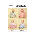 Simplicity SS9660OS 15" Baby Doll Clothes OS (ONE Size)