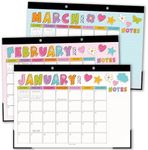 Desk Calendar 2025 – 18-Month Doodle Large Desk Calendar 2025-2026 for Home, School, and Office, 2025 Desk Calendar with Spacious Layout, Ideal Monthly Desk Calendar 2025 for Planning and Organizing