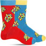 Luther Pike Seattle Funny Socks For men: Funky mens dress socks, crazy socks, fun socks