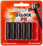 Gillette 7 'O' Clock Pii Cartridge - 5 Count Cartridges, Men