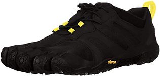 Vibram Men's FiveFingers, V-Trail 2.0 Running Shoe, Black Yellow, 11-11.5