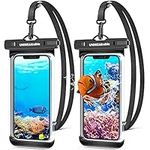 UNBREAKcable Waterproof Phone Case, 2-Pack IPX8 Universal Waterproof Phone Pouch Dry Bag for iPhone 15 14 13 12 11 Pro Max XR X XS SE 2022 8 Samsung S24 S23 S22 Ultra S21 Huawei P60 Mate 60 up to 7"