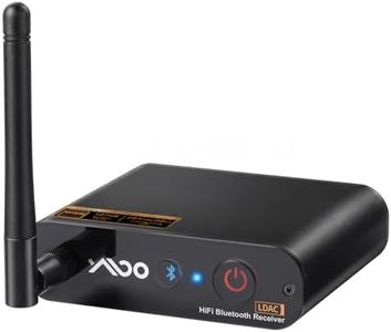 YMOO DS200Plus Bluetooth 5.3 Receiver, HiFi Wireless Audio Adapter with LDAC, Audiophile DAC, aptX HD & Low Latency, Long Range, Optical Coaxial RCA Output for Home Stereo/AV Receiver