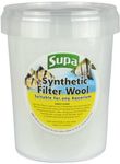 Supa Aquarium Filter Wool 1 Litre, Synthetic Material That Is Ideal For Removing Waste Particles In Both Fish Tanks And Pond Filtration Systems, White, Large