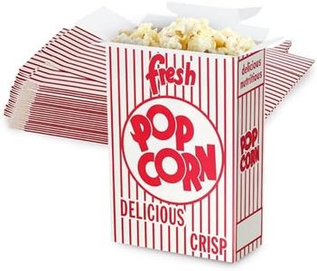 MT Products Popcorn Boxes for Party 0.74 oz. - Small Popcorn Box with Closed Top - Pack of 50