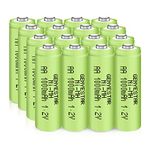 GENYESTAR Solar Rechargeable AA Batteries NIMH 1.2V 1000mAh 16 Pack