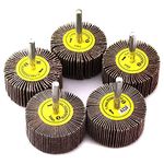 DIY Crafts Sanding Flap Wheels Kit Grit Grinding Polish Wheel 1/4 Inch Shank Polishing Abrasive Mounted Flap Wheels (Design No # 2, Pack of 5 Pcs)