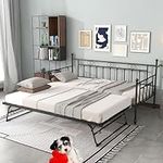 FULLJOJOR Twin Day Bed with Trundle