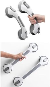 LEVERLOC Shower Grab Bars for Bathtubs and Showers, 12.2“ & 16.8”