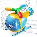 Helicopter Water Sprinkler for Kids, Spinning Sprinkler for Yard, Sprays Water 15 Feet High for Summer Outdoor Play