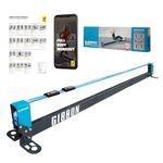 GIBBON Slackrack Fitness - Freestanding Outdoor or Indoor Slackline - Slack Line Kit with Workout Items - Balance Trainer - Setup in 7ft or 10ft