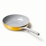 Caraway Nonstick Ceramic Frying Pan (2.7 qt, 10.5") - Non Toxic, PTFE & PFOA Free - Oven Safe & Compatible with All Stovetops (Gas, Electric & Induction) - Marigold