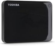 Toshiba Canvio Connect II 1TB Portable Hard Drive, Black (HDTC810XK3A1)