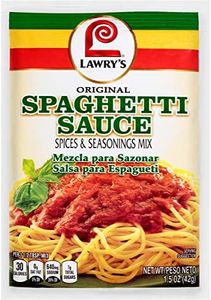 Lawry's Original Spaghetti Sauce Spices & Seasonings Mix, 1.5 oz (Pack of 12)