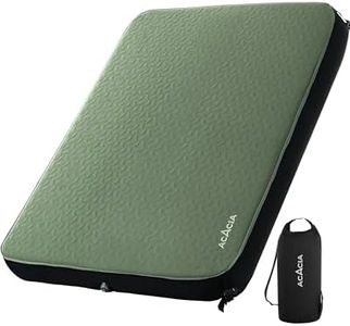 Acacia 4.3" Thick Self Inflating Sleeping Pad with Foam | Innovative Y-Shaped Telescopic Structure | Ultraportable Camping Mattress | Outdoor Compact Air Mat for Tent | Queen