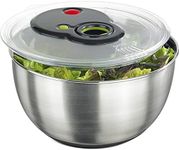 Emsa 513441 Turboline salad spinner, 4.5 litres, stainless steel