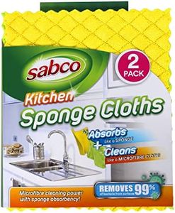 Sabco Professional Premium SAB62103 Kitchen Sponge Cloths (Pack of 2)