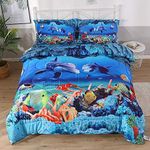 Qucover Ocean Comforter Set, Dolphi