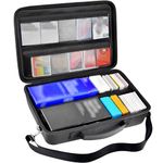 ALLPRIMO Trading Card Case Storage Box for 2700+ Cards. Deck Boxes for Card Games. Travel Organizer Holder Compatible with TCG/for Topps Baseball Sports/for C.A.H/for UNO/for MTG/for Yu-Gi-Oh -Black