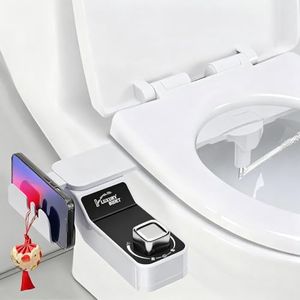 HASTHIP® Bidet Attachment for Toilet Ultra Adjustable Water Pressure Non Electric Cold Water Sprayer for Front and Rear Wash Bathroom Use