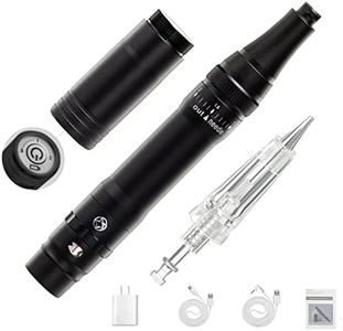 Whalrace PMU Machine Kit with 2 Ways to Use, Wireless Permanent Makeup Tattoo Machine Kit with 10 Cartridge Needles, 1 Lithium Battery - Black