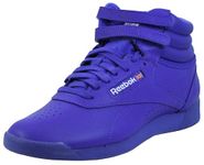 Reebok Women's Freestyle Hi High Top Sneaker, Solar Purple/Solar Purple/Future White, 11