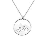 BAUNA Mountain Bike Necklace Travel Accessories Sport Pendant for Cyclist Cycling Lovers Mountain Enthusiasts (Mountain Bike Necklace)
