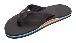 Rainbow Sandals Men's Single Layer Soft Top 1" EVA Rubber Filled Nylon Strap, Limited Edition, 8.5-9.5