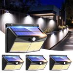 One Fire Solar Lights Outdoor Garden【248 LED/3 Modes/270°Wide Angle】 Solar Security Lights Outdoor Motion Sensor,2200mAh Solar Garden Lights,IP65 Garden Solar Lights Outdoor Waterproof Garden,Garage