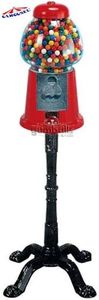 Carousel King Size Antique Gumball Machine with Stand, Holds 62 oz. of Gumballs (Red 15" w/ Stand)