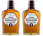 Vifranc Organic Infused Maple Syrup, Bourbon, 8.45 Ounce (Pack of 2)