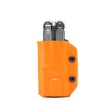 Clip & Carry Kydex Multitool LEATHERMAN Arc - Made in USA - Sheath Holder Cover Belt Pocket Holster - Multi-Tool not Included (Carbon Fiber Orange)