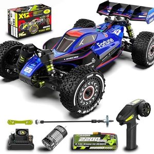 VIRCAS 1/12 Brushelss RC Cars for Adult Top Speed 60+ MPH RC Car All Terrain RC Buggy Off-Road Hobby Trucks 4x4 Remote Control Car Waterproof Truck with 3S Battery