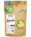 Wholefood Earth Organic Dried Apple Rings – 2 kg | Raw | GMO Free | Vegan | High Fibre | Certified Organic