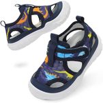 BARERUN Toddler Water Shoes Kids Water Shoes Boys Girls Swim Aqua Sports Quick-Dry Barefoot Lightweight Pool Beach Non Slip Sandals for Toddlers Shoe Blue Toddler Size 8