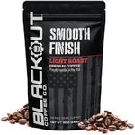 Blackout Coffee, Smooth Finish, Ground or Whole Bean, 100% Light Roast Arabica Beans, Small Batch Fresh Roasted in the USA – 12 oz Bag (Whole Bean)