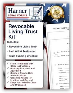 Revocable Living Trust Kit – Revocable Living Trust + Pour-Over Will + Trust Funding Checklist – Attorney-Drafted Templates with Instructions